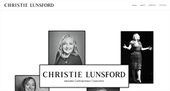 Desktop Screenshot of christielunsford.com