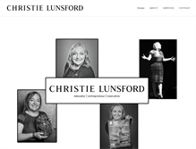 Tablet Screenshot of christielunsford.com